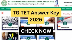 TG TET Answer Key 2026